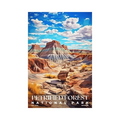 Petrified Forest National Park Poster, Travel Art, Office Poster, Home Decor | S6 - image1